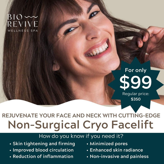 Non-Surgical Cryo Facelift | First Visit Client Limited Time Offer