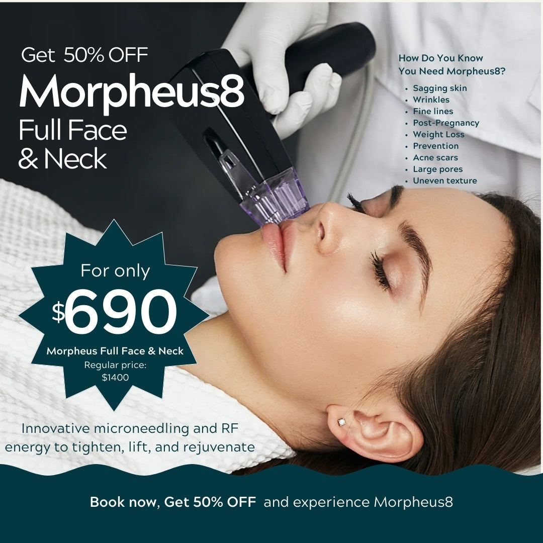 Morpheus8 Burst | Tratamiento facial y de cuello completo | Oferta de primer tratamiento