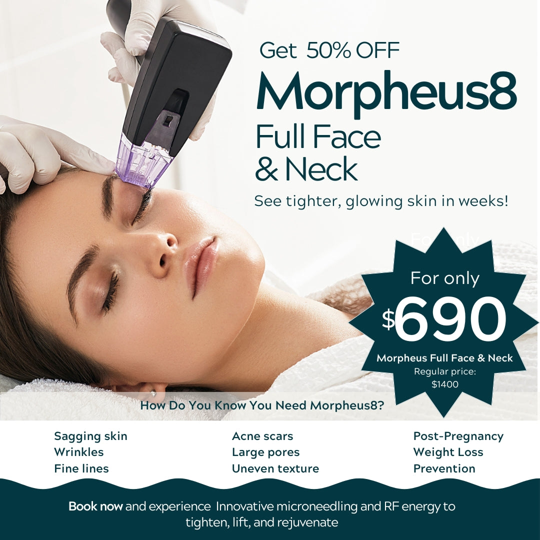 Morpheus8 Burst | Tratamiento facial y de cuello completo | Oferta de primer tratamiento