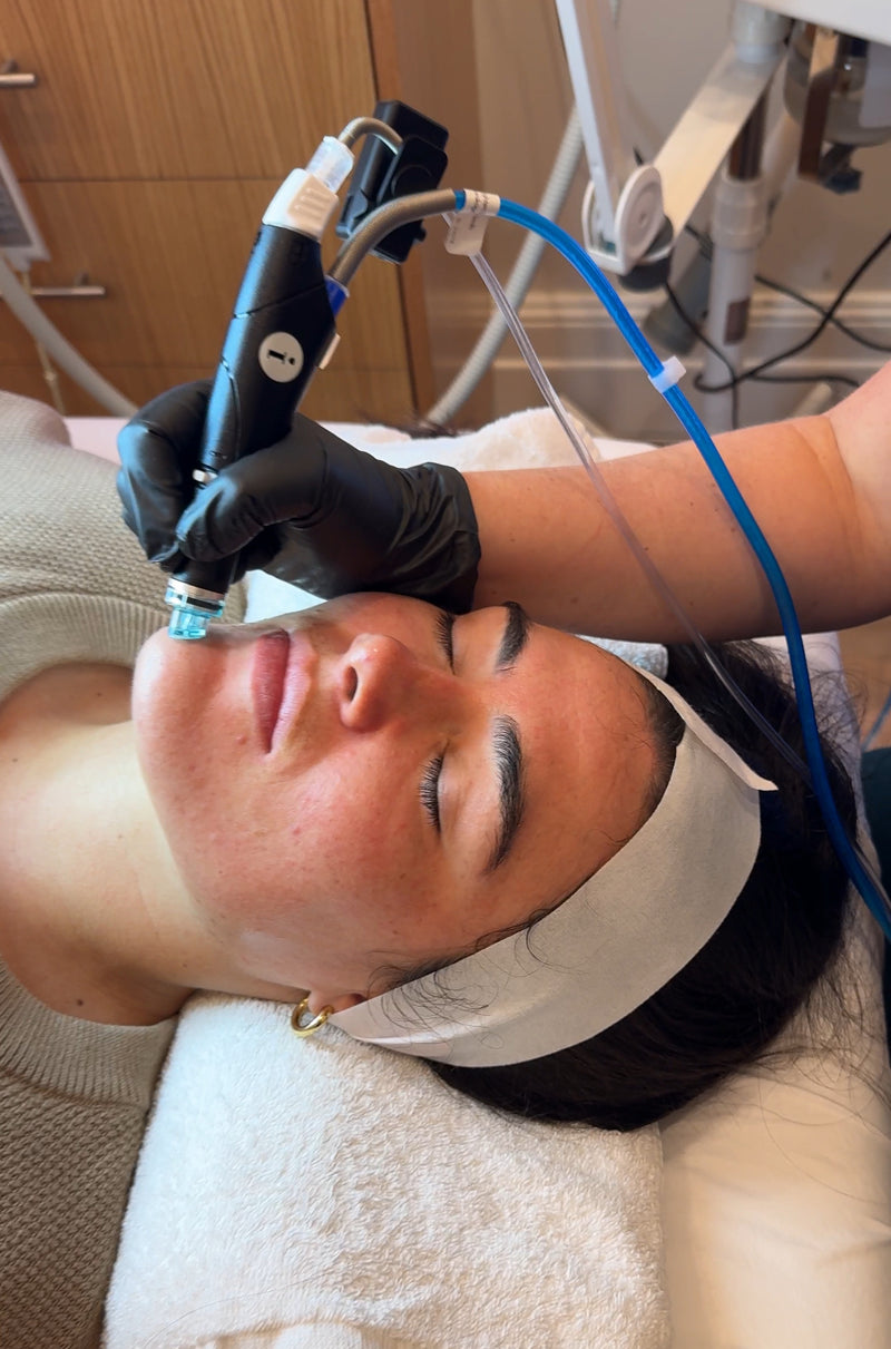 Experience the ultimate skin rejuvenation with our HydraFacial + LED Light Therapy treatment. Deep cleansing, intense hydration, and collagen stimulation all work together to brighten your complexion, reduce fine lines, and soothe your skin. Book your path to a more radiant, youthful appearance today!